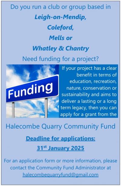 Halecombe Community Fund Poster 