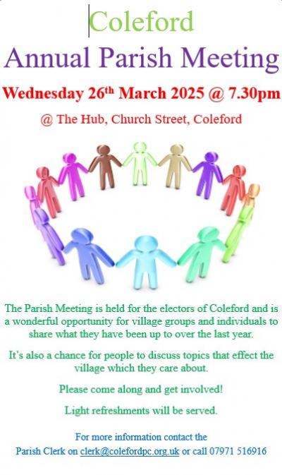 Poster for Annual Meeting of the Parish