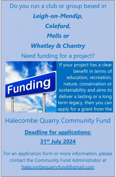 Halecombe Community Fund Poster 