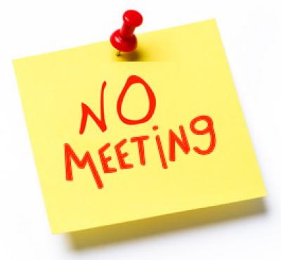 No meeting written on a post it