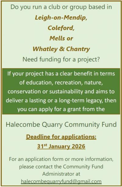 Halecombe Community Fund Poster