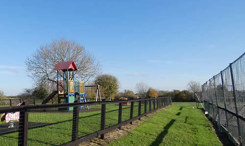 Under 9s play area and hardcourt at Highbury Playing Fields